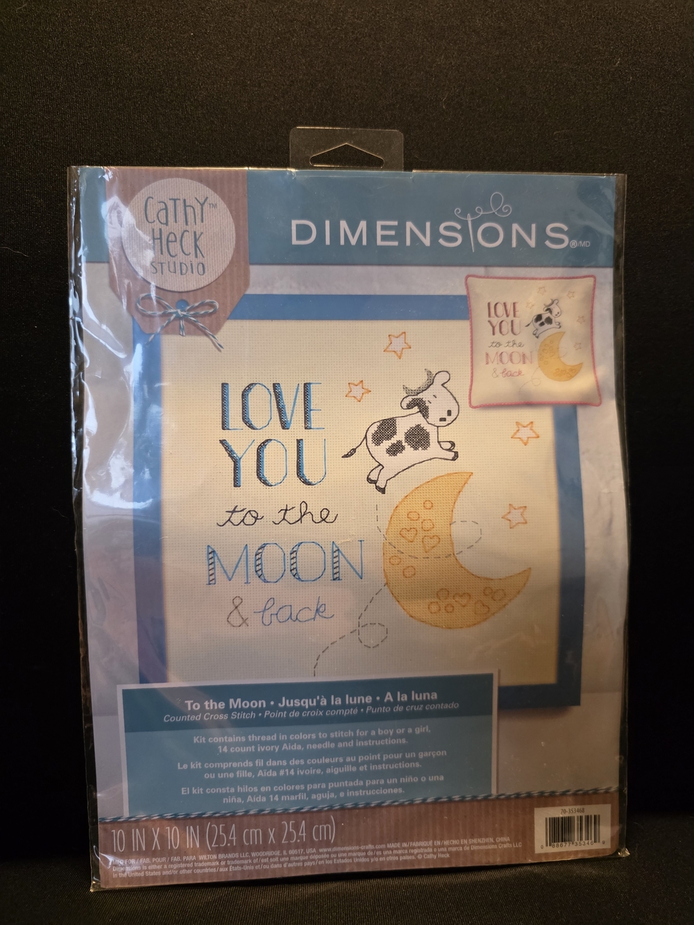 Dimensions To the Moon - Jusqu'à la lune - A la luna Cross-Stitch Kit